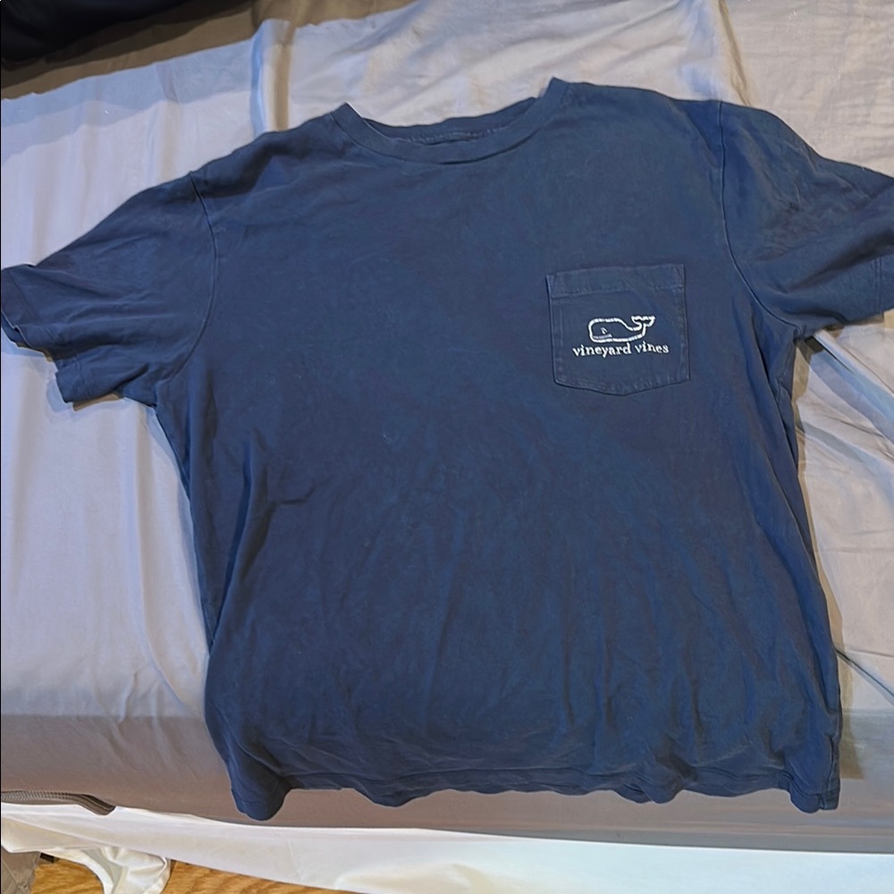 Vineyard Vines Blue Short Sleeve Tee Classic Design